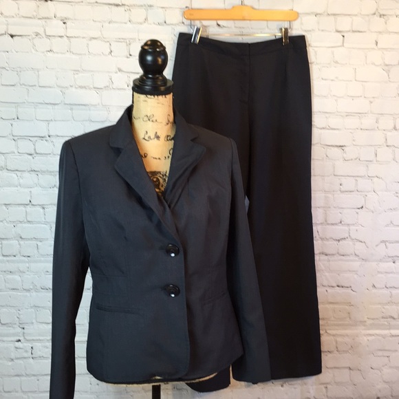 Jones Wear Pants - Jones Wear Pant Suit Charcoal Gray Size 10
